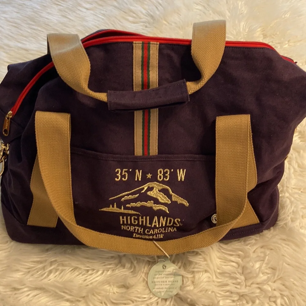 Navy Highlands Duffle SPARTINA 449 DAUFUSKIE ISLAND SOUTH CAROLINA BRAND NEW